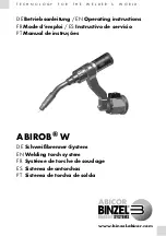 Abicor Binzel ABIROB W Operating Instructions Manual preview