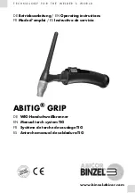 Abicor Binzel ABITIG GRIP Series Operating Instructions Manual preview