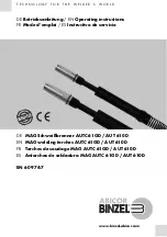 Abicor Binzel AUT 610D Operating Instructions Manual предпросмотр