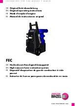 Abicor Binzel FEC Operating Instructions Manual предпросмотр