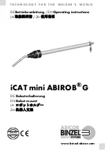 Abicor Binzel iCAT mini ABIROB G Operating Instructions Manual предпросмотр