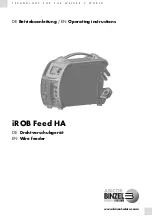 Abicor Binzel iROB Feed HA Operating Instructions Manual preview