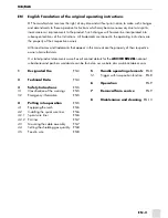 Preview for 11 page of Abicor Binzel MB ERGO 14 Operating Instructions Manual