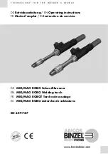 Preview for 1 page of Abicor Binzel MIG/MAG ROBO Series Operating Instructions Manual