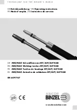 Предварительный просмотр 1 страницы Abicor Binzel MT 452 W Operating Instructions Manual