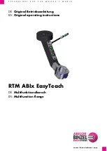 Abicor Binzel RTM ABIx EasyTeach Original Operating Instructions предпросмотр