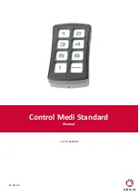 Предварительный просмотр 1 страницы Abilia Control Medi Standard Manual