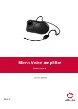 Abilia Micro Voice 462230 User Manual preview