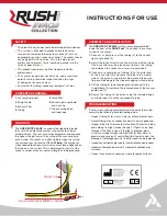 Preview for 1 page of Ability dynamics RUSH FOOT EVAQ8 series Instructions For Use