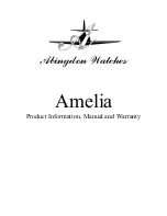 Preview for 1 page of Abingdon Watches Amelia Product Information, Manual And Warranty