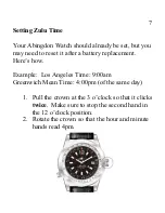 Preview for 7 page of Abingdon Watches Amelia Product Information, Manual And Warranty