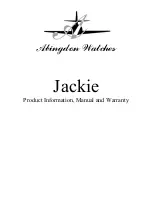 Abingdon Watches Jackie Product Information, Manual And Warranty preview