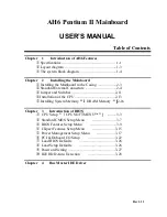 Abit AH6E Pentium II User Manual preview