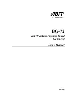 Предварительный просмотр 1 страницы Abit BG-72 User Manual