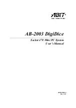 Preview for 1 page of Abit DigiDice AB-2003 User Manual