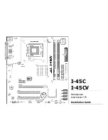 Предварительный просмотр 1 страницы Abit I-45C Installation Manual