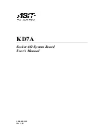 Preview for 1 page of Abit KD7A User Manual