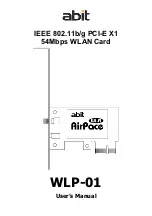 Preview for 1 page of Abit WLP-01 User Manual