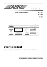 ABK PA7212 User Manual preview