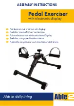 Preview for 1 page of Able 2 Pedal Exerciser Assembly Instructions