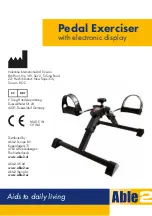 Preview for 5 page of Able 2 Pedal Exerciser Assembly Instructions