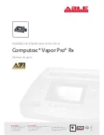 Предварительный просмотр 1 страницы ABLE Computrac Vapor Pro Rx Installation & Maintenance Instructions Manual