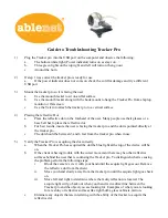 Preview for 1 page of AbleNet Tracker Pro Manual To Troubleshooting