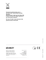 Предварительный просмотр 32 страницы Abloy DA461 Installation And Commissioning Manual