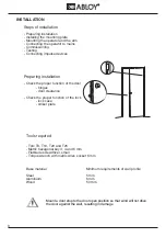 Preview for 8 page of Abloy DB001 Installation Manual