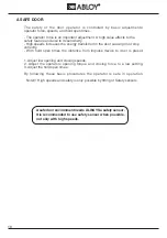 Preview for 18 page of Abloy DB001 Installation Manual