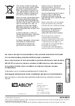 Preview for 24 page of Abloy EL428 Manual