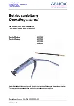 Предварительный просмотр 1 страницы ABNOX 3095500 Operating Manual