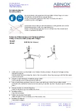 Предварительный просмотр 2 страницы ABNOX 3095500 Operating Manual