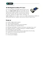 Abocom 10/100/Gigabit CardBus PC Card FG2000 Specification Sheet предпросмотр