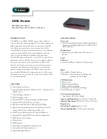 Предварительный просмотр 1 страницы Abocom BR580 Specifications