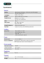 Preview for 3 page of Abocom DA1000 Specification Sheet