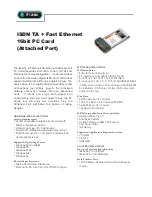 Abocom FT128MX Specification Sheet preview