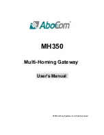 Preview for 1 page of Abocom MH350 User Manual