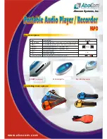 Предварительный просмотр 2 страницы Abocom PAPO Portable Audio Player / Recorder Brochure