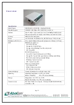 Preview for 2 page of Abocom PLC342 Specification Sheet