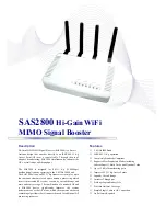 Abocom SAS2800 Specification Sheet preview