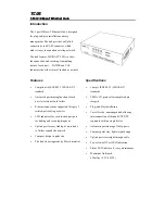 Abocom TC05 Specification Sheet предпросмотр