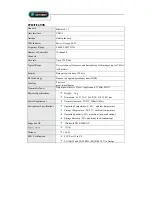 Preview for 3 page of Abocom UBT1000H Specification Sheet