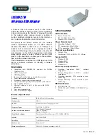 Abocom Wireless USB Adapter WUB1500 Specifications preview