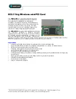 Abocom WMG2400 Specification Sheet preview