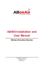 ABonAir AB405 Installation And User Manual preview