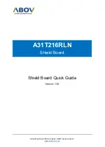 Abov A31T216RLN Quick Manual preview