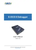 Preview for 1 page of Abov E-OCD II User Manual