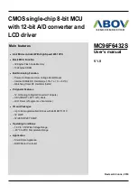 Предварительный просмотр 1 страницы Abov MC96F6432S Series User Manual