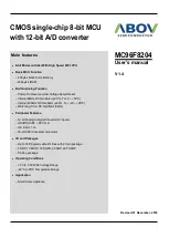 Предварительный просмотр 1 страницы Abov MC96F8104M User Manual